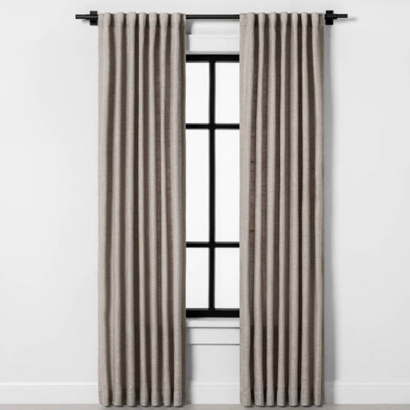 84" Fresno Curtain Panel Pebble - Hearth &
Hand'™' with Magnolia - Picture 1 of 5